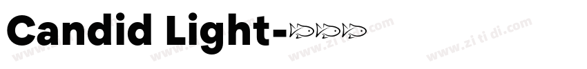 Candid Light字体转换